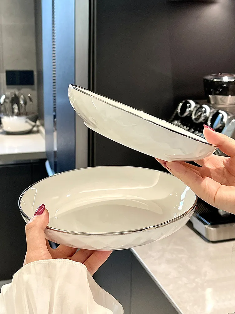 PYH good-looking plate ceramic disc diamond pattern vegetable dumpling plate western plate tableware
PYH good-looking plate ceramic disc diamond pattern vegetable dumpling plate western plate tableware