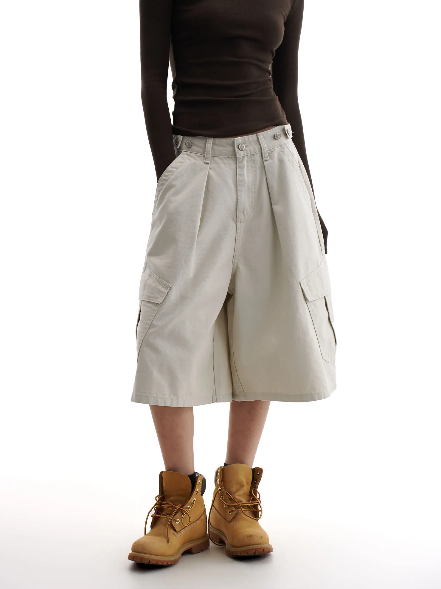 Ретро-американские широкие рабочие брюки для женщин, повседневные, укороченные (7/8), с множеством карманов, удобные, свободного кроя, с молнией на талии
Ретро-американские широкие рабочие брюки для женщин, повседневные, укороченные (7/8), с множеством карманов, удобные, свободного кроя, с молнией на талии