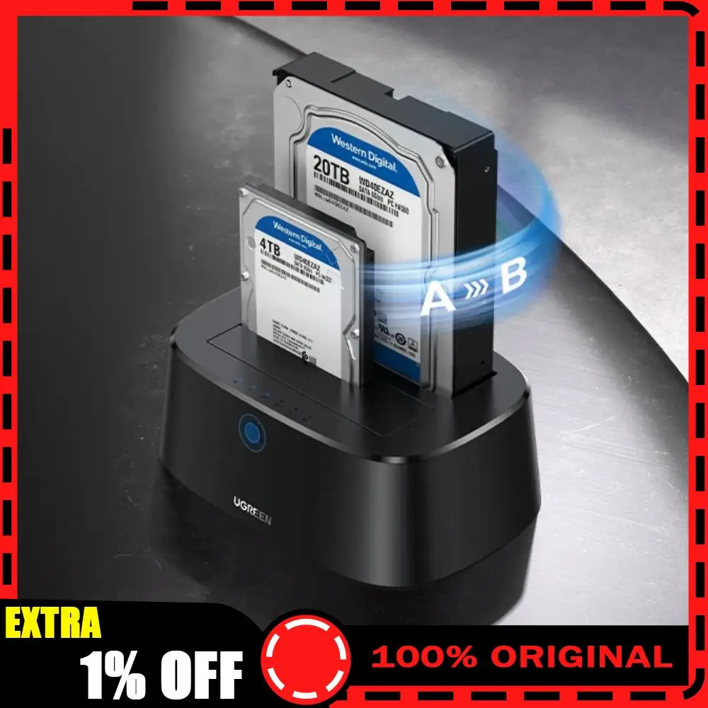 Док-станция UGREEN для HDD, адаптер SATA на USB 3.0 для 2.5/3.5 дюймовых SSD-накопителей, корпус для жесткого диска, док-станция для внешнего накопителя
Док-станция UGREEN для HDD, адаптер SATA на USB 3.0 для 2.5/3.5 дюймовых SSD-накопителей, корпус для жесткого диска, док-станция для внешнего накопителя