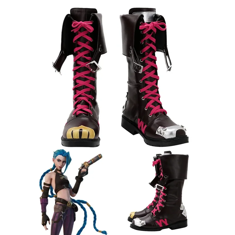 Fantasia Arcane Jinx Cosplay Shoes Boots Game LoL Disfraz Costume Accessories Women Fantasy Halloween Carnival Party Footwear
Fantasia Arcane Jinx Cosplay Shoes Boots Game LoL Disfraz Costume Accessories Women Fantasy Halloween Carnival Party Footwear