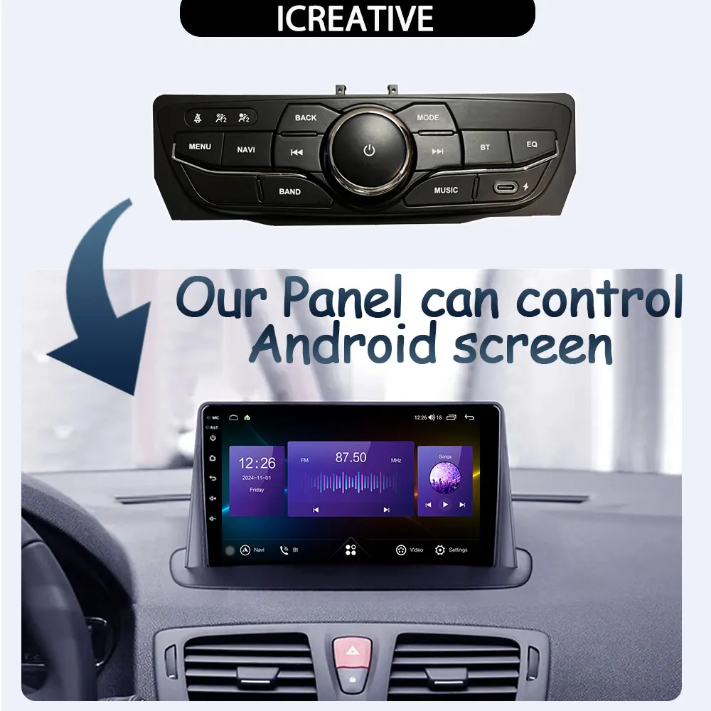 Панель управления в стиле OEM для Renault Megane 3 2008-2014 для Renault Fluence 2013-2016, автомобильный видеоплеер с экраном Android
Панель управления в стиле OEM для Renault Megane 3 2008-2014 для Renault Fluence 2013-2016, автомобильный видеоплеер с экраном Android