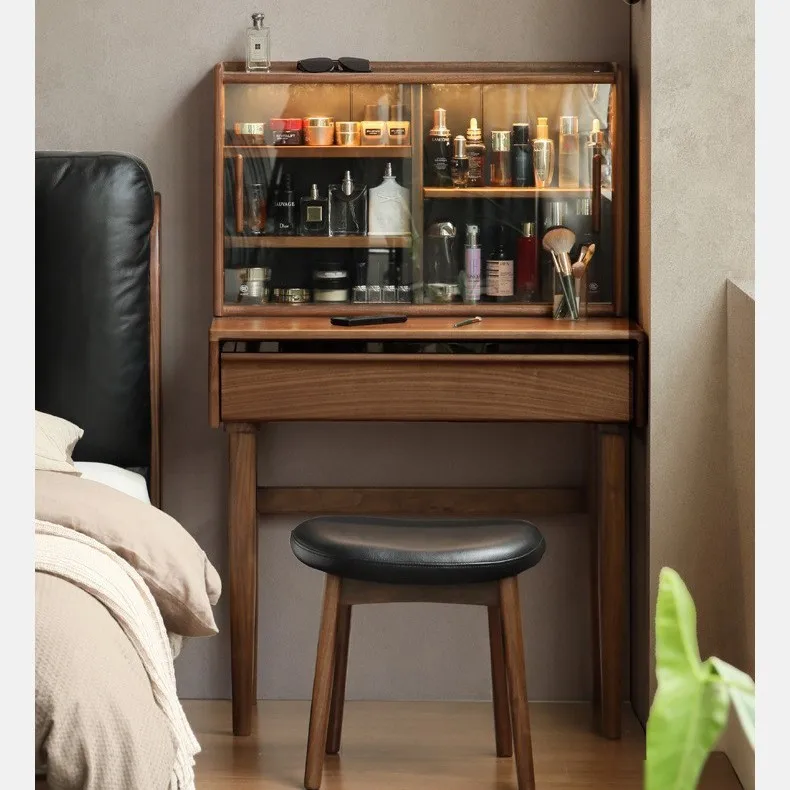 Туалетный столик из массива черного ореха, легкий люкс, для спальни, с изящным дизайном, современный, простой, для дома
Туалетный столик из массива черного ореха, легкий люкс, для спальни, с изящным дизайном, современный, простой, для дома