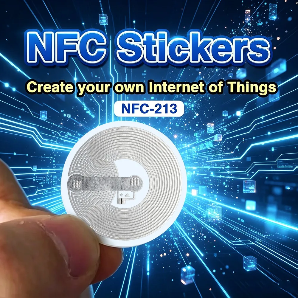 100pcs 50pcs 5pcs NFC Lable Tag Sticker 13.56MHz ISO14443A 213 Stickers Universal Ntag213 RFID for All Enabled Phones 15/20/38mm
100pcs 50pcs 5pcs NFC Lable Tag Sticker 13.56MHz ISO14443A 213 Stickers Universal Ntag213 RFID for All Enabled Phones 15/20/38mm