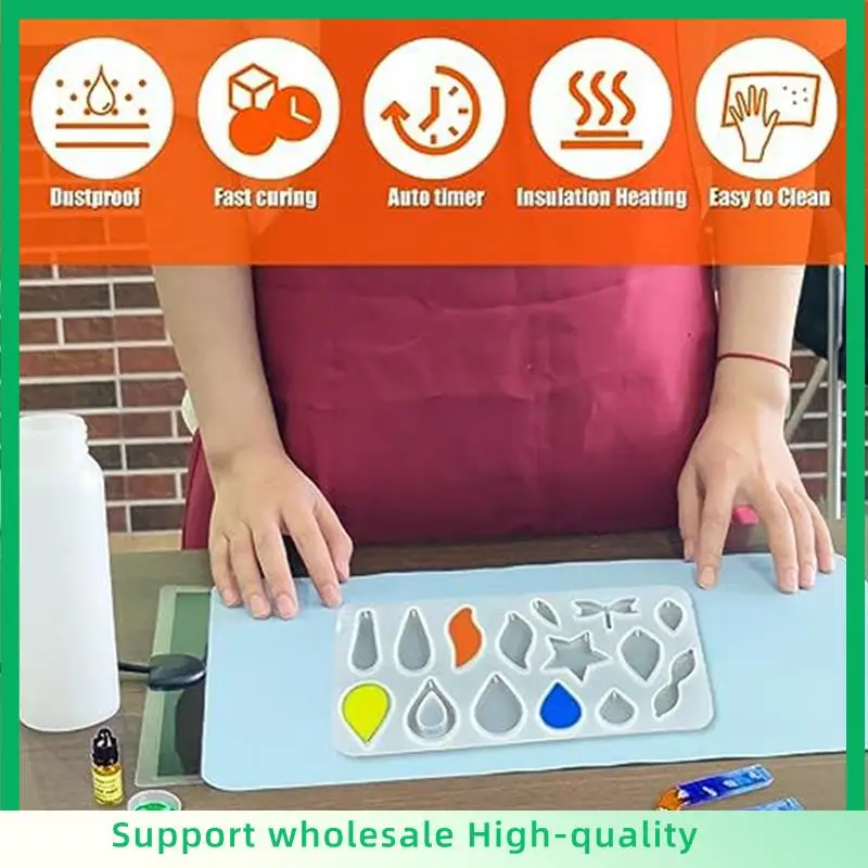 ABSF Resin Heating Pad Kit With Timer And Lid, Resin Curing Pad, Epoxy Drying Pad Set Kit For Key Chains, DIY Enthusiasts EU Plu
ABSF Resin Heating Pad Kit With Timer And Lid, Resin Curing Pad, Epoxy Drying Pad Set Kit For Key Chains, DIY Enthusiasts EU Plu