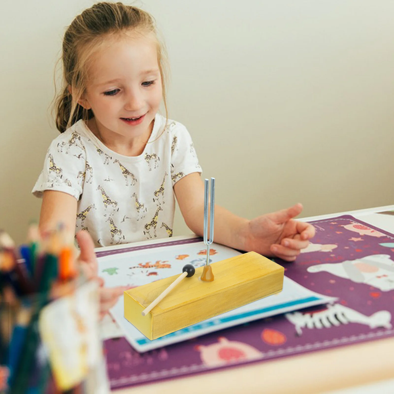 1Pcs 256 Hz Tuning Fork with Wooden Resonance Box Science Experiment Tool for School Classroom Learning Sound Wave Resonance
1Pcs 256 Hz Tuning Fork with Wooden Resonance Box Science Experiment Tool for School Classroom Learning Sound Wave Resonance