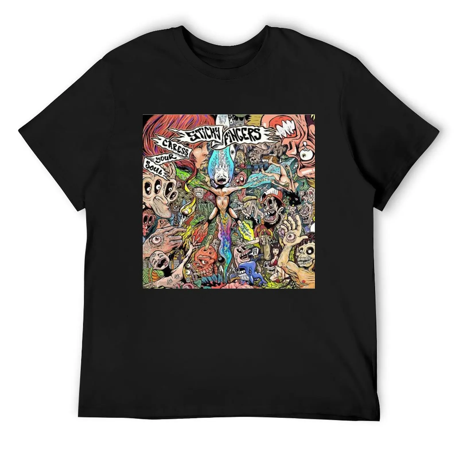 Sticky Fingers caress your soul T-Shirt korean fashion T-shirts oversize summer shirt men tshirt
Sticky Fingers caress your soul T-Shirt korean fashion T-shirts oversize summer shirt men tshirt