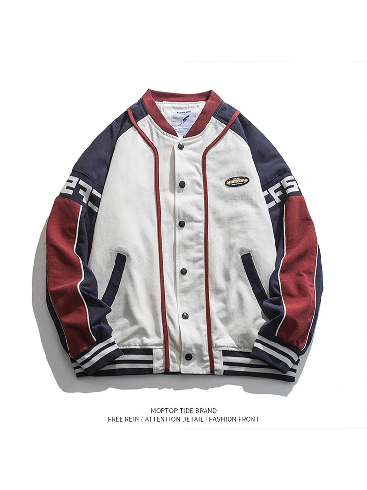 Мужская бейсбольная куртка Mr. WH Spring New Color Block, свободного кроя, в стиле пилот/мотоциклетная, уличный стиль, модная, из полиэстера, для молодежи
Мужская бейсбольная куртка Mr. WH Spring New Color Block, свободного кроя, в стиле пилот/мотоциклетная, уличный стиль, модная, из полиэстера, для молодежи