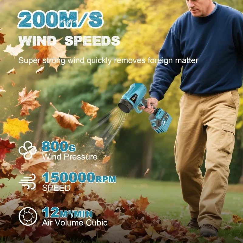 【Hot Item】 200M/S Brushless Leaf Blower 150000RPM Handheld Electric Turbo Blowers Jet Fan Dust Blowing for 18V Battery Pi
【Hot Item】 200M/S Brushless Leaf Blower 150000RPM Handheld Electric Turbo Blowers Jet Fan Dust Blowing for 18V Battery Pi