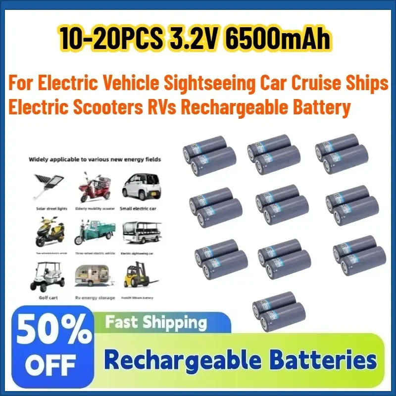 32700 LiFePO4 10-20PCS 3.2V 6500mAh for Electric Vehicle Sightseeing Car Cruise Ships Electric Scooters RVs Rechargeable
32700 LiFePO4 10-20PCS 3.2V 6500mAh for Electric Vehicle Sightseeing Car Cruise Ships Electric Scooters RVs Rechargeable