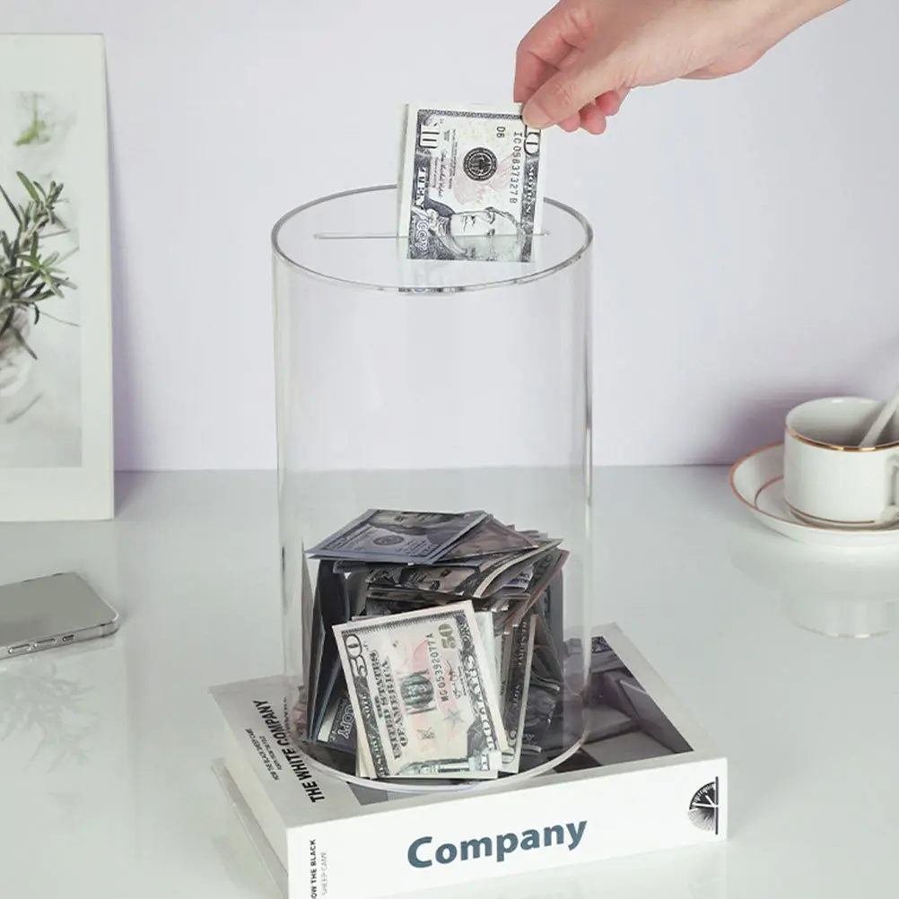 Acrylic Clear Piggy Bank Transparent Money Box Interior Decoration Saving Jar for Living Room Study
Acrylic Clear Piggy Bank Transparent Money Box Interior Decoration Saving Jar for Living Room Study