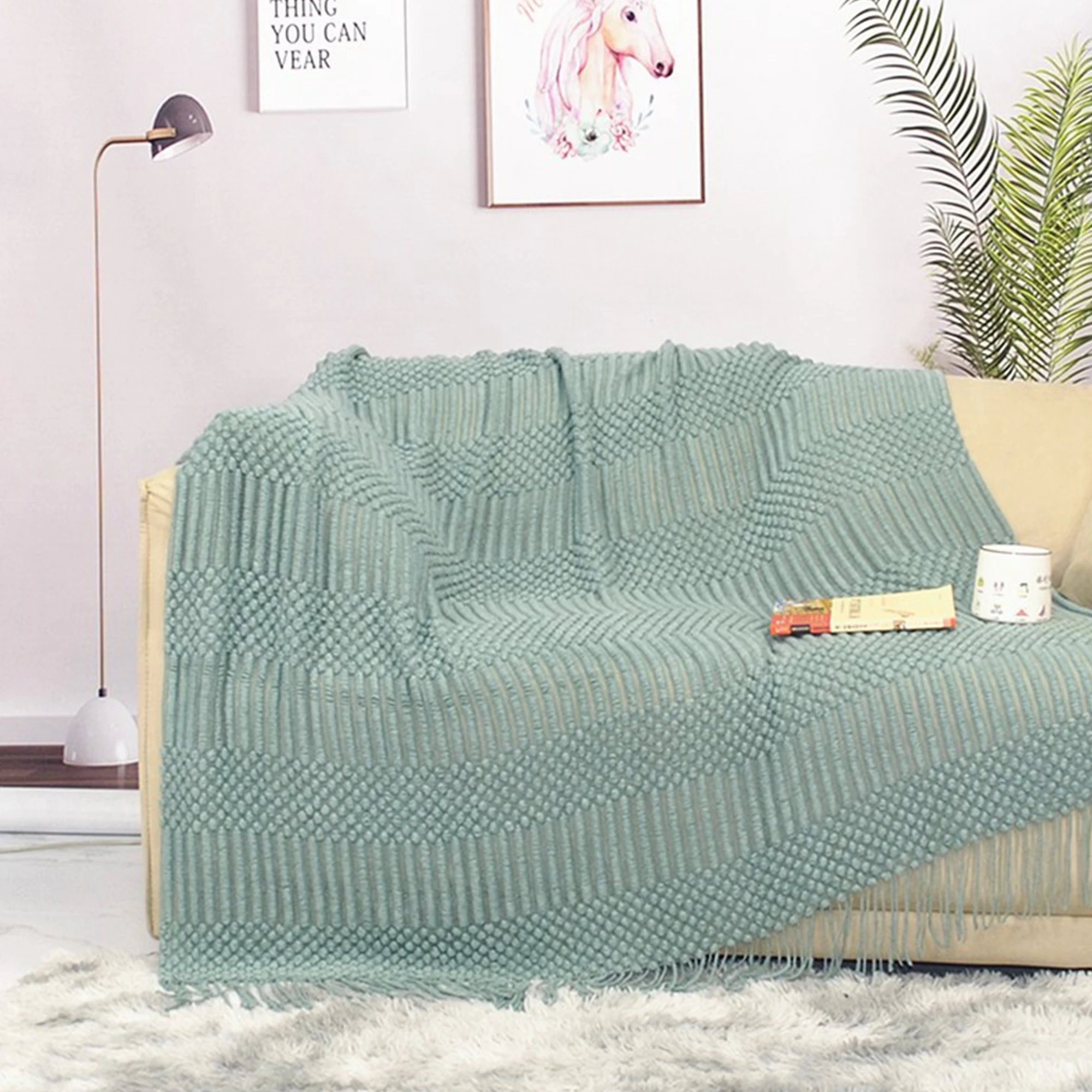 Knit Throw Blanket for Bed, Soft Lightweight Decorative Bed Throw Blankets,Textured Boho Summer Throw Blanket Tassels for Bed
Knit Throw Blanket for Bed, Soft Lightweight Decorative Bed Throw Blankets,Textured Boho Summer Throw Blanket Tassels for Bed