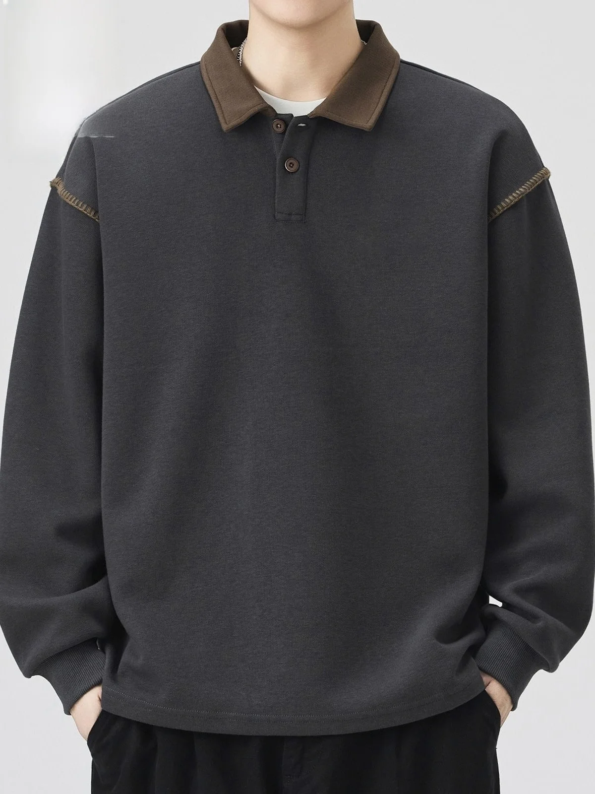 Мужская толстовка с цветным воротником, новая весенняя коллекция, модный дизайн, повседневная, из смесового хлопка и полиэстера, с длинным рукавом
Мужская толстовка с цветным воротником, новая весенняя коллекция, модный дизайн, повседневная, из смесового хлопка и полиэстера, с длинным рукавом