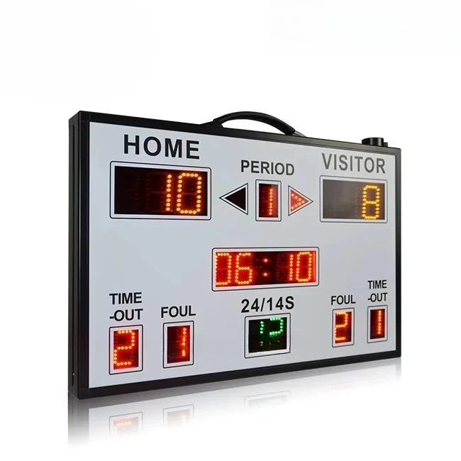 Portable Electronic Basketball Scoreboard Red Color Led Mini Led Digital Scoreboard with Shotclock for Sport Game and Gym
Portable Electronic Basketball Scoreboard Red Color Led Mini Led Digital Scoreboard with Shotclock for Sport Game and Gym