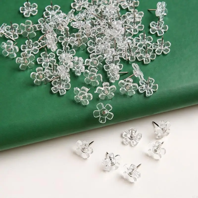 Y5JB 100Pcs Flower Push Pins for Bulletin Board Cork Notice Board Pin Thumb Tacks
Y5JB 100Pcs Flower Push Pins for Bulletin Board Cork Notice Board Pin Thumb Tacks