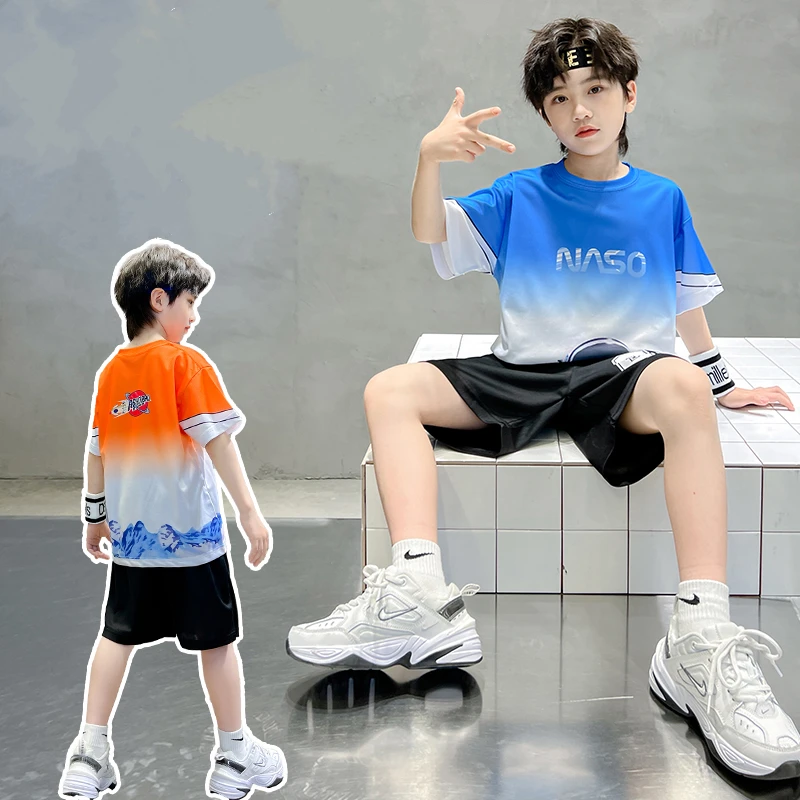 Child Summer Astronaut Print Basketball Jersey Clothing Set for Boy Short Sleeve Suits 5-14 Years Kids Fashion 2pcs Clothes Set
Child Summer Astronaut Print Basketball Jersey Clothing Set for Boy Short Sleeve Suits 5-14 Years Kids Fashion 2pcs Clothes Set