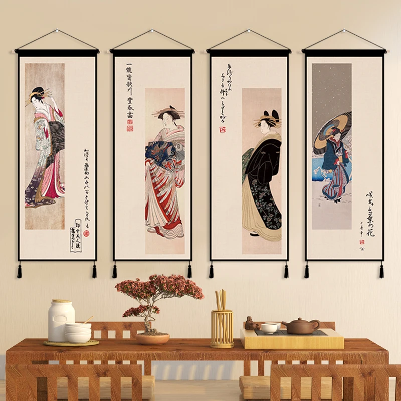 Ukiyo-e Japanese Style Lady Figure Hanging Cloth Tapestry Hanging Painting Living Room Sofa Background Posters Manga Home Decor
Ukiyo-e Japanese Style Lady Figure Hanging Cloth Tapestry Hanging Painting Living Room Sofa Background Posters Manga Home Decor