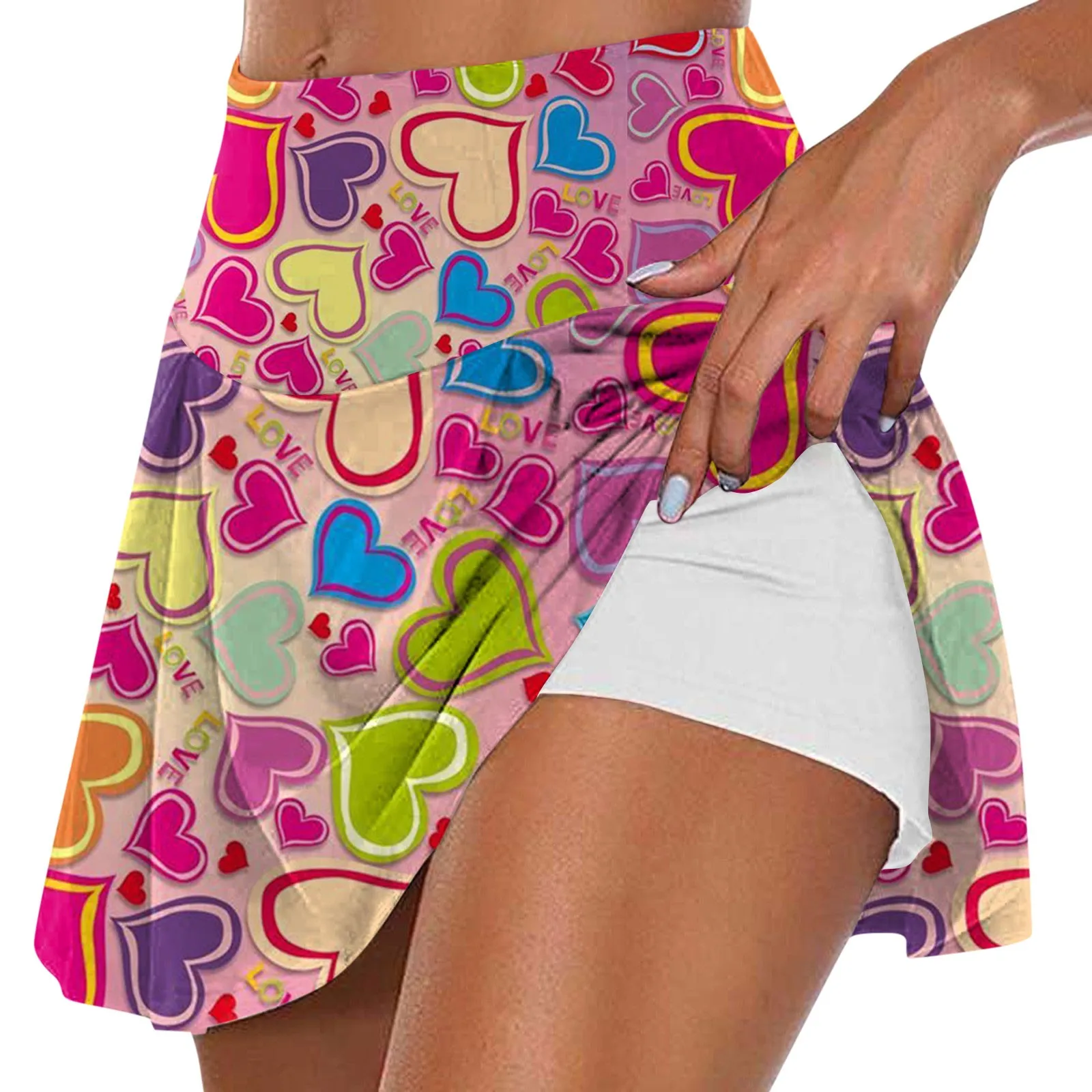 Women'S Fashion Valentine'S Day Printed Casual Sports Fitness Running Yoga Tennis Skirt Pleated Short Skirt Ropa Mujer
Women'S Fashion Valentine'S Day Printed Casual Sports Fitness Running Yoga Tennis Skirt Pleated Short Skirt Ropa Mujer