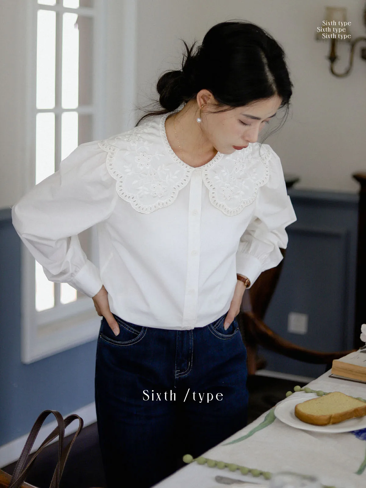 Ретро-блузка с вышитым воротником из хлопка и шелка, с длинными рукавами, в стиле «кукла», женская, весна-осень, прямого кроя, однотонная, для офиса
Ретро-блузка с вышитым воротником из хлопка и шелка, с длинными рукавами, в стиле «кукла», женская, весна-осень, прямого кроя, однотонная, для офиса