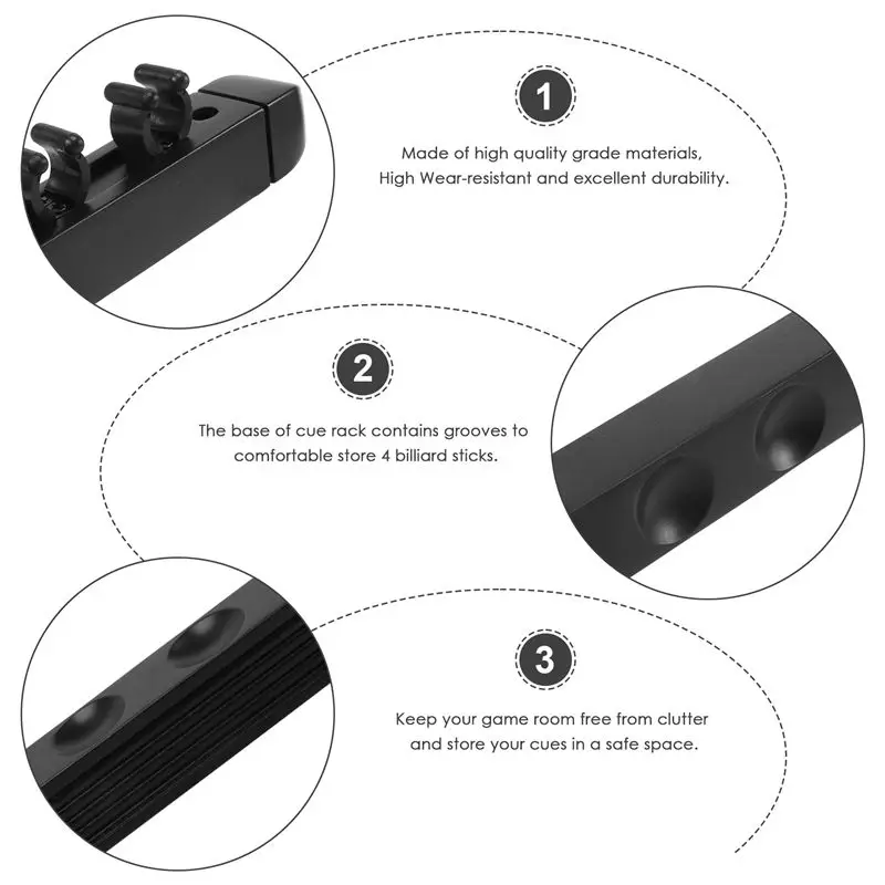 4 Holes Wall Mounted Hardwood Billiard Cue Rack Pool Cue Rack 6 Clips Billiard Holder Bracket Accessories Multi-Purpose
4 Holes Wall Mounted Hardwood Billiard Cue Rack Pool Cue Rack 6 Clips Billiard Holder Bracket Accessories Multi-Purpose