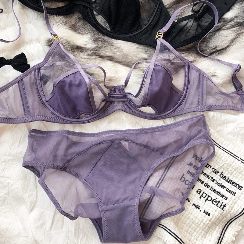 2 Pieces Plus Size Women Lingerie Set French Ultra Thin Bra Sexy Lace Underwear Summer Purple Mesh Breathable Intimates Panties
2 Pieces Plus Size Women Lingerie Set French Ultra Thin Bra Sexy Lace Underwear Summer Purple Mesh Breathable Intimates Panties