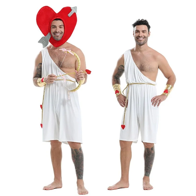 Halloween Funny Party Cupid Costume Love Arrow Bow Headwear Performer Outfit Women's Traditional Chinese Stage Costume
Halloween Funny Party Cupid Costume Love Arrow Bow Headwear Performer Outfit Women's Traditional Chinese Stage Costume