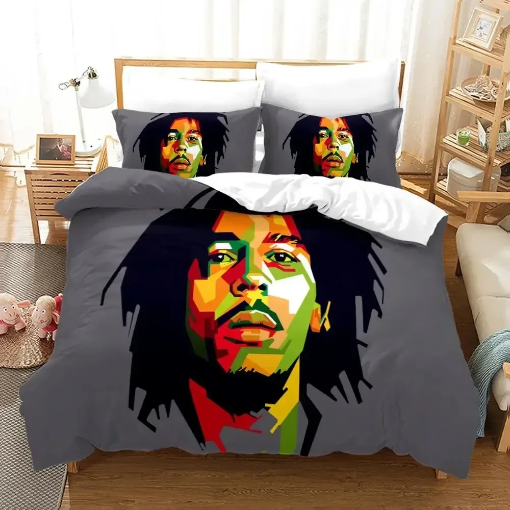 3D Print Bob Marley Duvet Cover Sets Music Legends Jamaica Singer Comfortable Bedspreads Queen King Size Polyester Bedding Sets
3D Print Bob Marley Duvet Cover Sets Music Legends Jamaica Singer Comfortable Bedspreads Queen King Size Polyester Bedding Sets