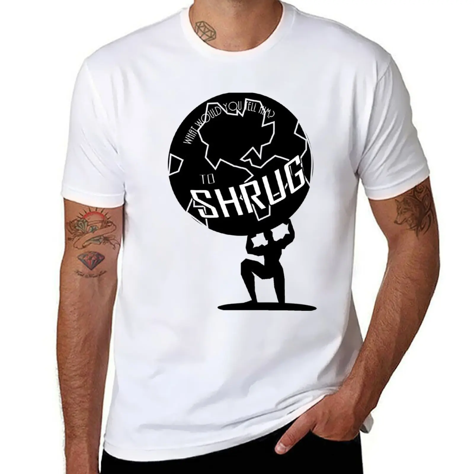 Atlas Shrugged - Ayn Rand T-Shirt cotton t shirt pack funny t shirts dark humor T-Shirt 
Atlas Shrugged - Ayn Rand T-Shirt cotton t shirt pack funny t shirts dark humor T-Shirt