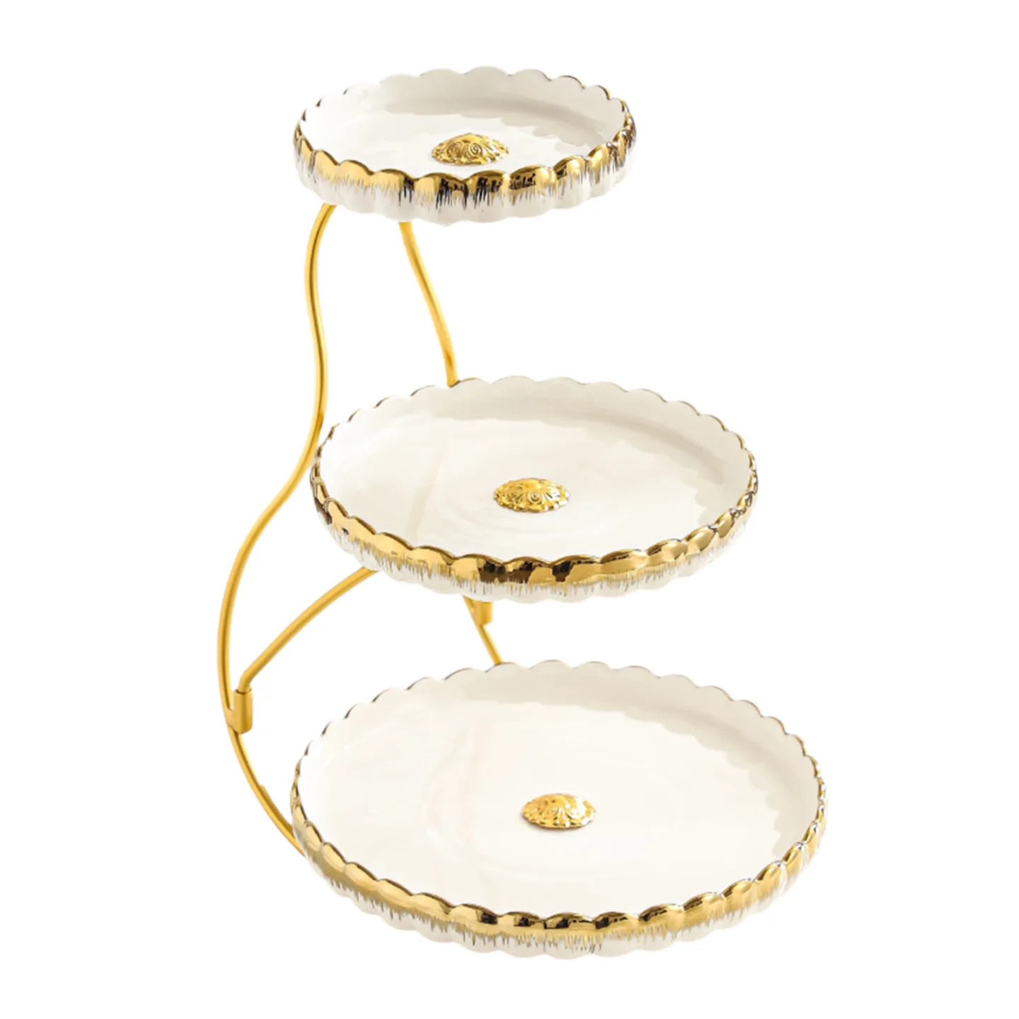 PYH light luxury three-layer cake plate Phnom Penh creative dessert table display stand tea snack fruit tray
PYH light luxury three-layer cake plate Phnom Penh creative dessert table display stand tea snack fruit tray