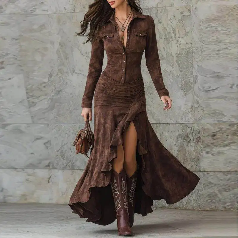 Elegant Long Dress with Pocket And Zipper Fashionable Casual Elegant Style High Waist Fish Tail Skirt for Young Women
Elegant Long Dress with Pocket And Zipper Fashionable Casual Elegant Style High Waist Fish Tail Skirt for Young Women