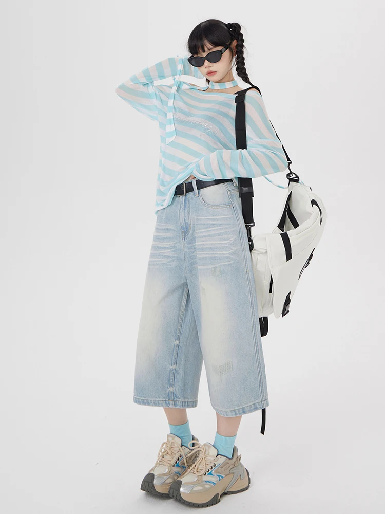 Retro Light Wa Wide Leg Loose Fit Women's Jeans High Waist Drapey Straight Leg Pants Summer Casual Cotton Stretch Denim
Retro Light Wa Wide Leg Loose Fit Women's Jeans High Waist Drapey Straight Leg Pants Summer Casual Cotton Stretch Denim