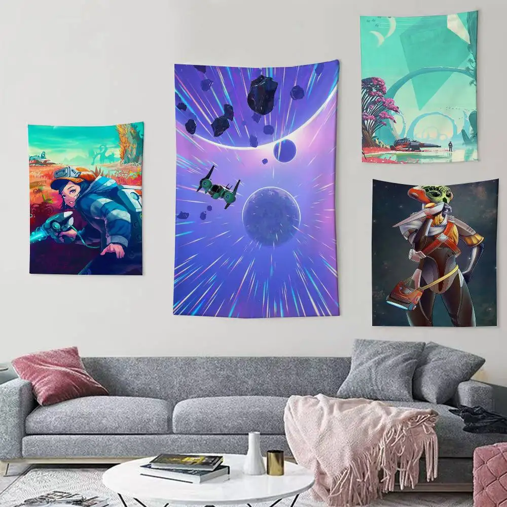 NMS No Mans Sky Game Flags Wall Hanging Background Art Banner for Bedroom Home Outdoor Decor
NMS No Mans Sky Game Flags Wall Hanging Background Art Banner for Bedroom Home Outdoor Decor