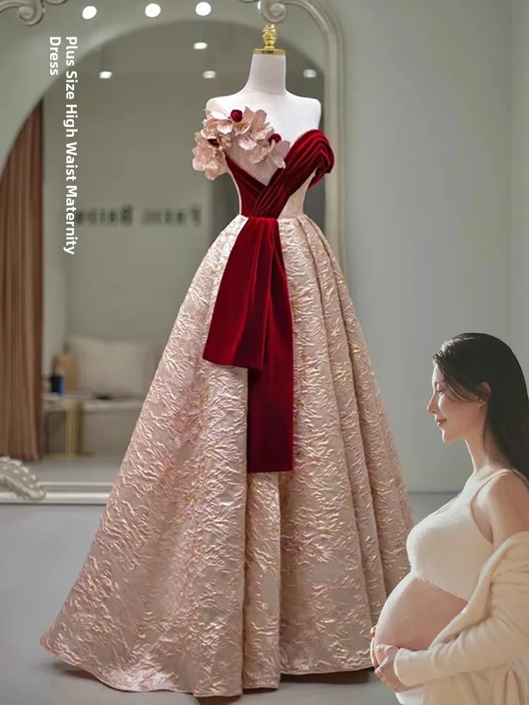 Ele plus Size One oulder Long Dr for Engagement Wedding Dinner Par Materni Belly Cover up Slimming Evening Gown
Ele plus Size One oulder Long Dr for Engagement Wedding Dinner Par Materni Belly Cover up Slimming Evening Gown