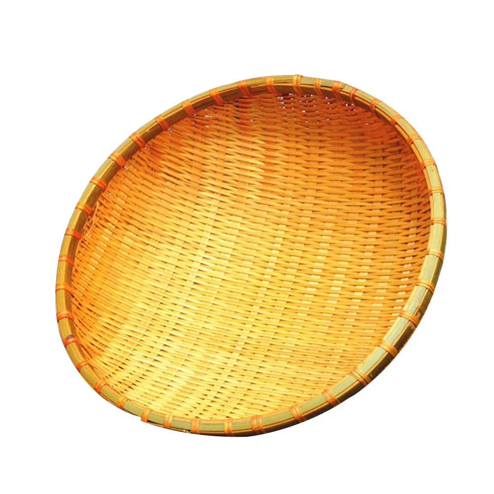 Bamboo Woven Baskets 18x6cm Kitchen Basket for Snacks Vegetables Fruits Draining Storage Container Bamboo Food Basket
Bamboo Woven Baskets 18x6cm Kitchen Basket for Snacks Vegetables Fruits Draining Storage Container Bamboo Food Basket
