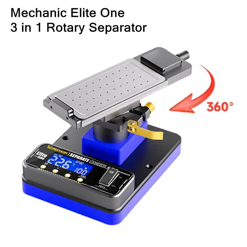 Вращающийся сепаратор Mechanic Elite One 3 в 1, инструменты для ремонта сенсорного экрана с цифровой панелью дисплея
Вращающийся сепаратор Mechanic Elite One 3 в 1, инструменты для ремонта сенсорного экрана с цифровой панелью дисплея