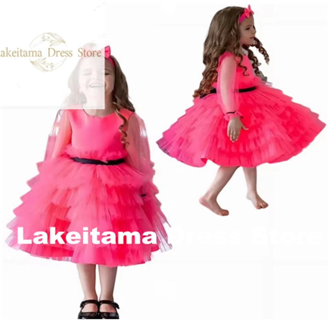 Customization Flower Girl Dress Little Baby Princess Long Sleeves Round Collar Children Party Dress For Wedding Kids Birthday
Customization Flower Girl Dress Little Baby Princess Long Sleeves Round Collar Children Party Dress For Wedding Kids Birthday