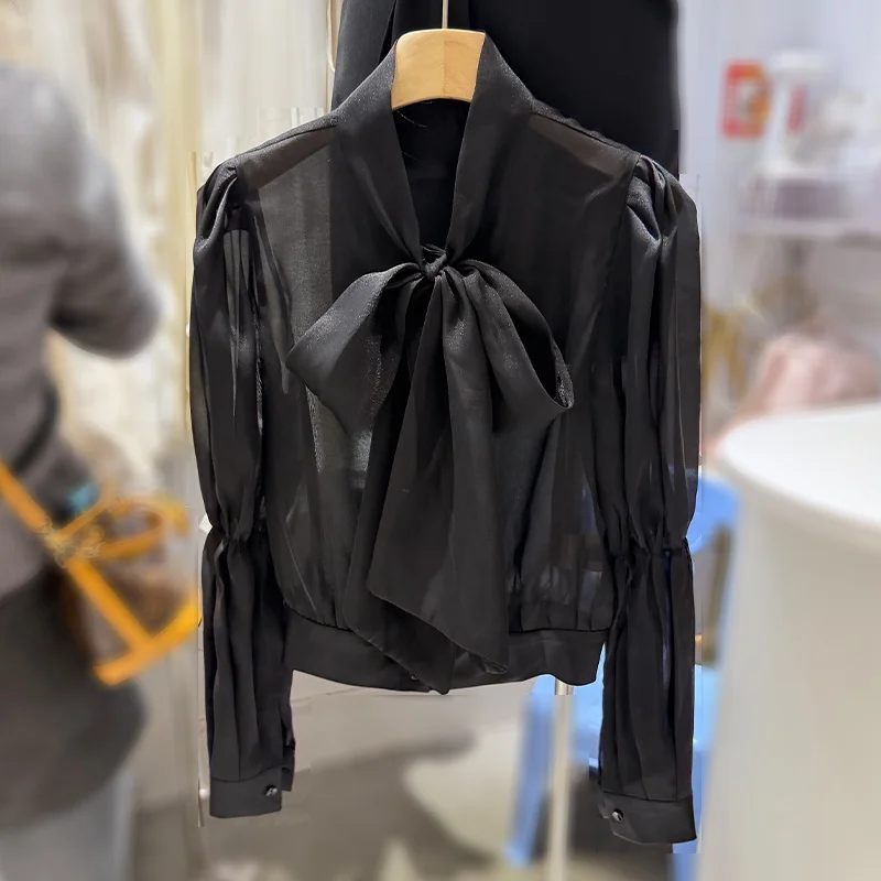 Ele Briti Sle Women's irt Bla Bubble Sve Chiffon Design Slimming Chic Spring Commute Faion Long Sve Butto...
Ele Briti Sle Women's irt Bla Bubble Sve Chiffon Design Slimming Chic Spring Commute Faion Long Sve Butto...