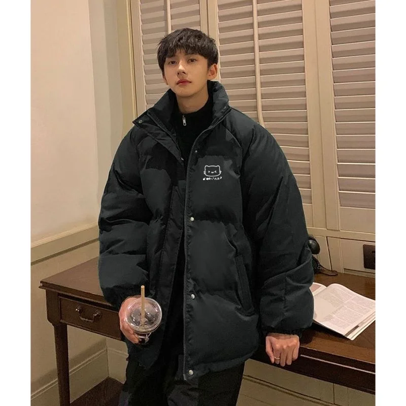 Men's Autumn Winter Thiened Warm ort Cotton Jaet with Hood Bla Bread Sle Cold Proof Outerwear for Couples
Men's Autumn Winter Thiened Warm ort Cotton Jaet with Hood Bla Bread Sle Cold Proof Outerwear for Couples