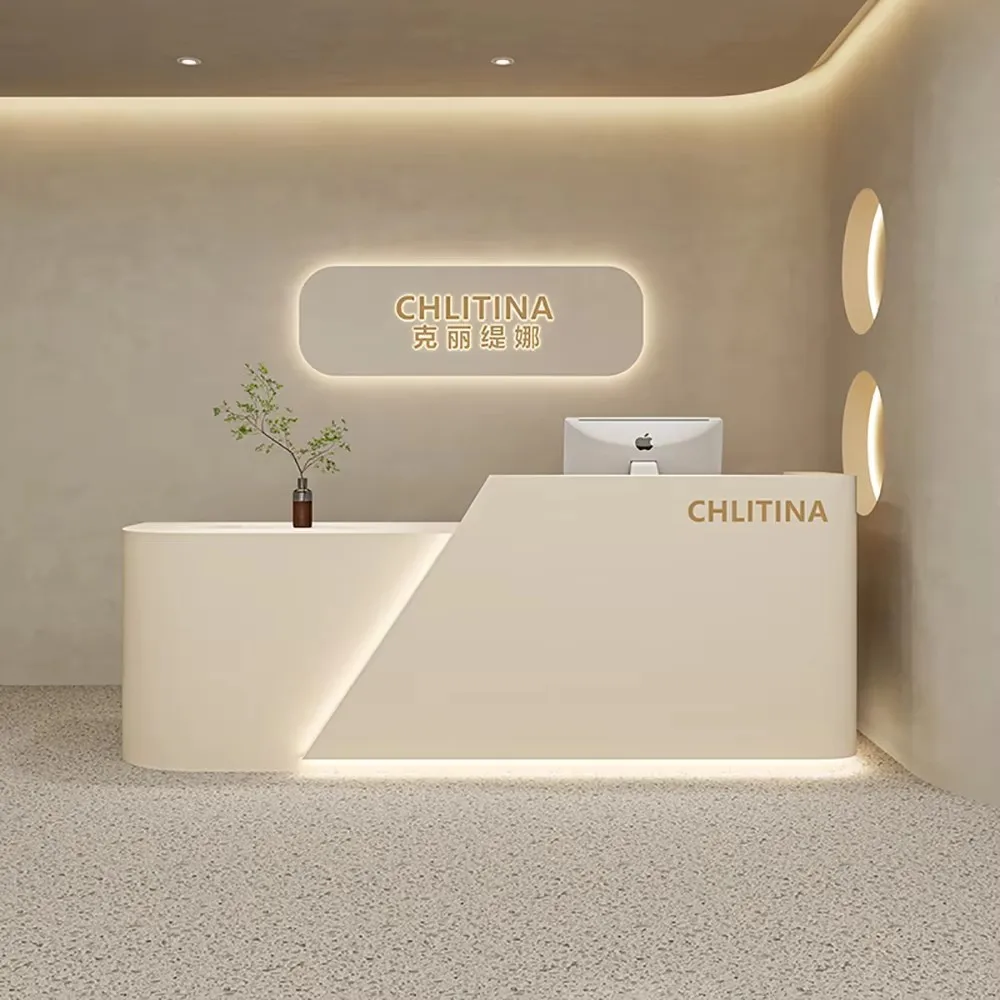 Fashion Elegant Bar Counter Cabinet Modern Elegant Simple Unique Reception Desks Delicacy Luxury Mostrador Commercial Furniture
Fashion Elegant Bar Counter Cabinet Modern Elegant Simple Unique Reception Desks Delicacy Luxury Mostrador Commercial Furniture