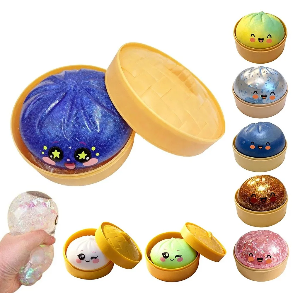Glitter Dumplings Squishy Toy with Steamer Soft Steamed Stuffed Bun Squishy Pinch Le Slow Resilience Fidget Squishy Toy
Glitter Dumplings Squishy Toy with Steamer Soft Steamed Stuffed Bun Squishy Pinch Le Slow Resilience Fidget Squishy Toy