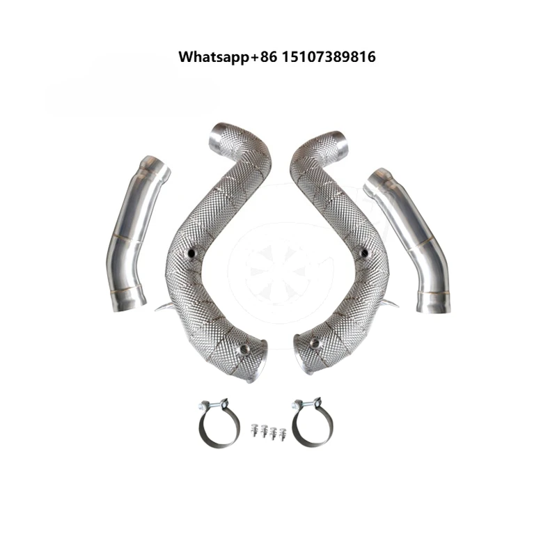 For W205 C63 with Heat Shield Downpipe
For W205 C63 with Heat Shield Downpipe