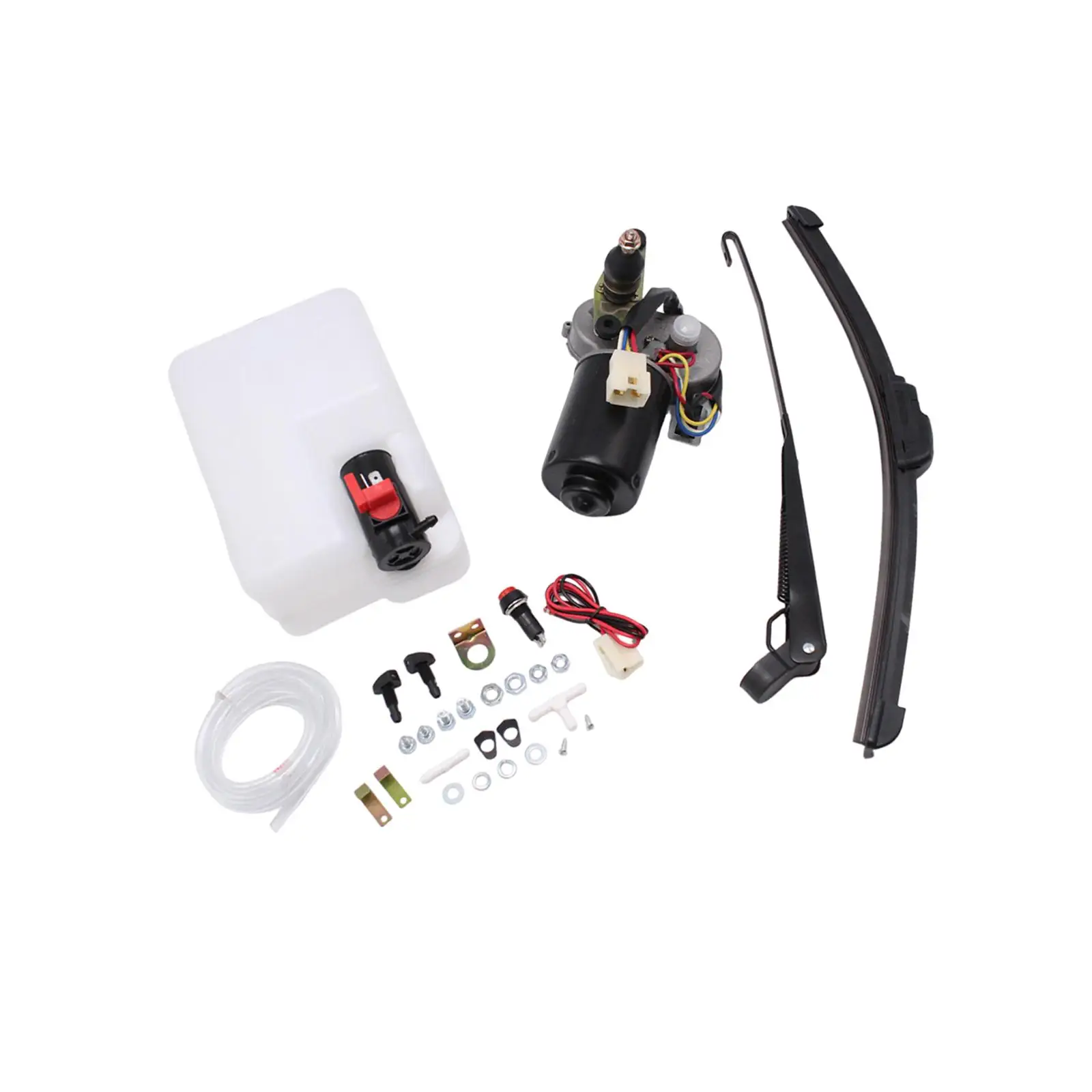 Universal Power Wiper Kit Complete Electric Wiper Motor Kit Easy to Install Spare Part Windshield Wiper Set for UTV Accs
Universal Power Wiper Kit Complete Electric Wiper Motor Kit Easy to Install Spare Part Windshield Wiper Set for UTV Accs