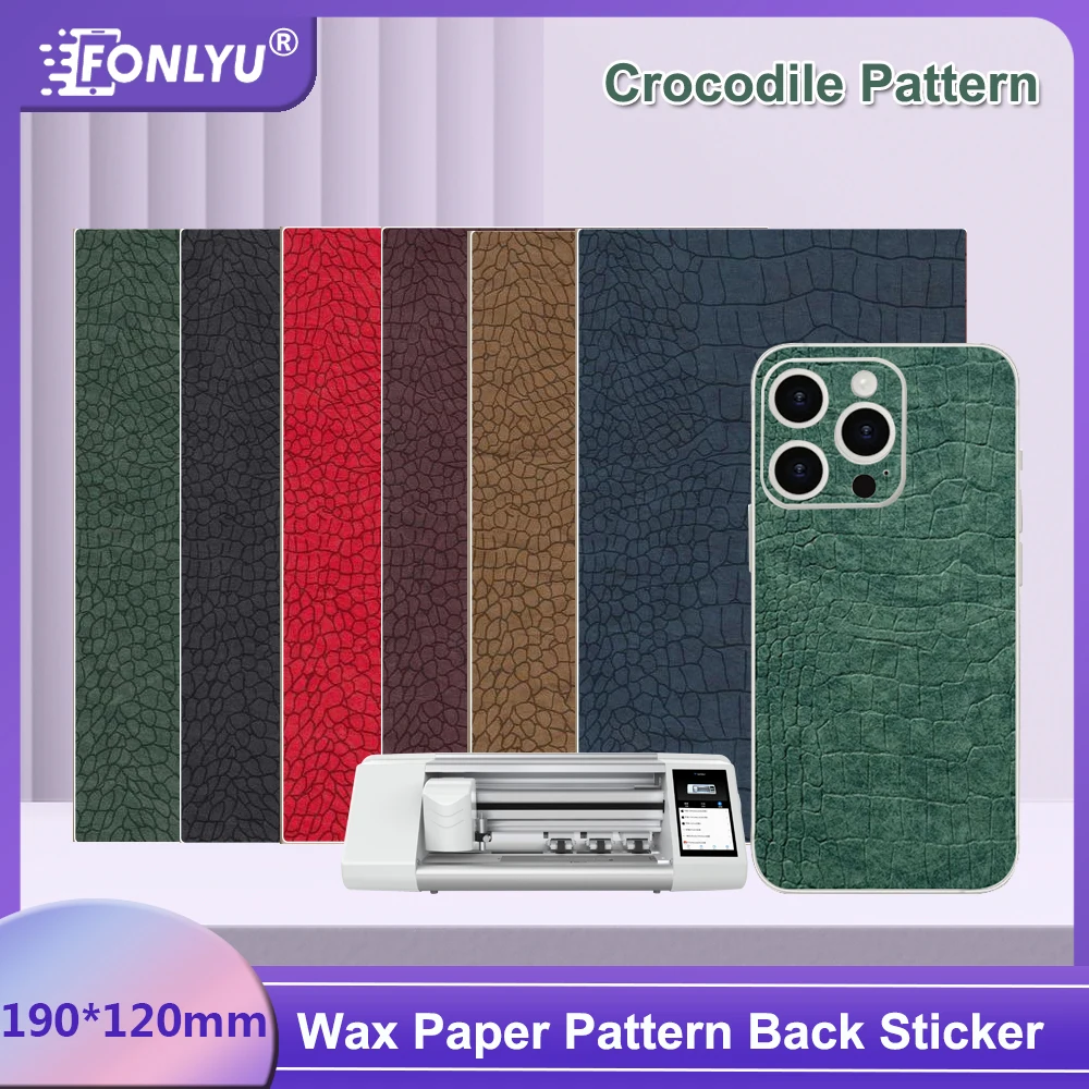 Fonlyu Wax Paper Texture Crocedile Pattern Back Sticker For iPhone Decorative Skin for Mobile Phone Film Cutting Machine Plotter
Fonlyu Wax Paper Texture Crocedile Pattern Back Sticker For iPhone Decorative Skin for Mobile Phone Film Cutting Machine Plotter