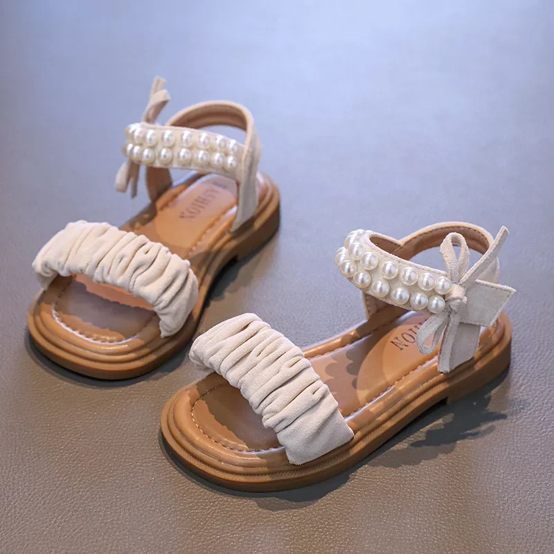 Girls' Princess Sandals 2025 Summer Fashion Bow Pearl Children's Sandals Soft Bottom Kid's Casual Beach Shoes 3-12 Years Old
Girls' Princess Sandals 2025 Summer Fashion Bow Pearl Children's Sandals Soft Bottom Kid's Casual Beach Shoes 3-12 Years Old