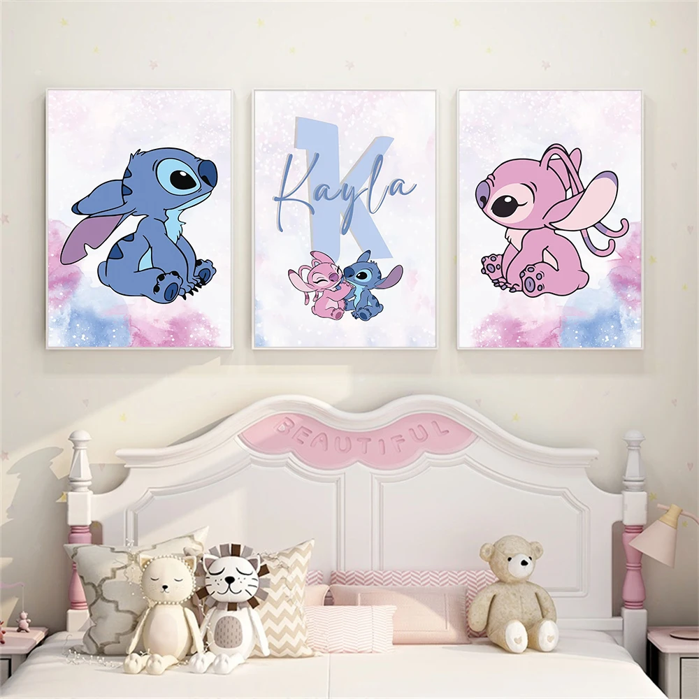 Stitch Angels 3-Piece Name Custom Printed Poster Lilo & Stitch Wall Art Disney Style Nursery Decor Kids Gifts Children's Room
Stitch Angels 3-Piece Name Custom Printed Poster Lilo & Stitch Wall Art Disney Style Nursery Decor Kids Gifts Children's Room
