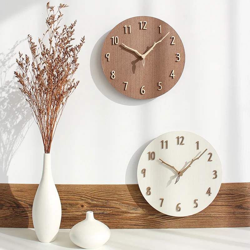 Korean Creative Wall Clock Living Room Clock Home Fashion Mute Wooden Simple Modern Clock Wall Watch
Korean Creative Wall Clock Living Room Clock Home Fashion Mute Wooden Simple Modern Clock Wall Watch