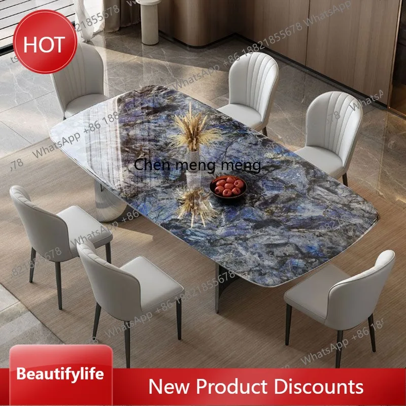 A51 Light luxury Italian spar dining table and chair combination modern simple household rock slab small apartment table
A51 Light luxury Italian spar dining table and chair combination modern simple household rock slab small apartment table