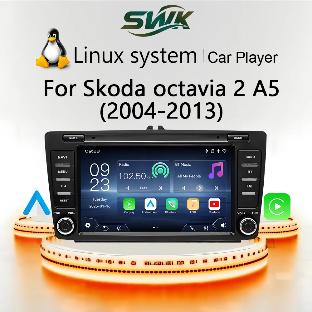 8'' Linux system For Skoda octavia 2 A5 (2004-2013) car Multimedia player wireless CarPlay Auto Bluetooth YouTube USB DSP
8'' Linux system For Skoda octavia 2 A5 (2004-2013) car Multimedia player wireless CarPlay Auto Bluetooth YouTube USB DSP