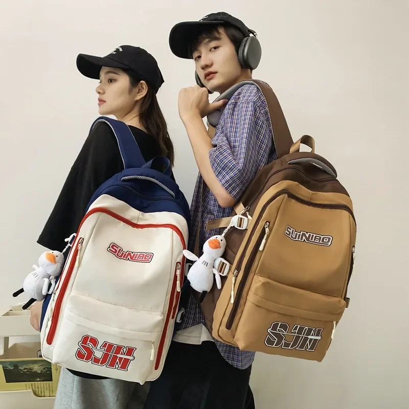 Japanese Preppy Style Backpack Women Ins All-match School Letter Backpacks Couple Harajuku Casual Large Capacity Simple Rucksack
Japanese Preppy Style Backpack Women Ins All-match School Letter Backpacks Couple Harajuku Casual Large Capacity Simple Rucksack