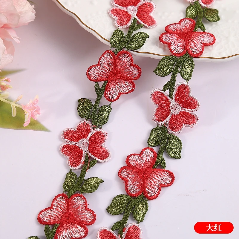 45Yds/Lot Various Colors Water Soluble Flower Lace Trim Wedding Dress Lace Applique DIY Clothing Accessories Sewing Supplies
45Yds/Lot Various Colors Water Soluble Flower Lace Trim Wedding Dress Lace Applique DIY Clothing Accessories Sewing Supplies