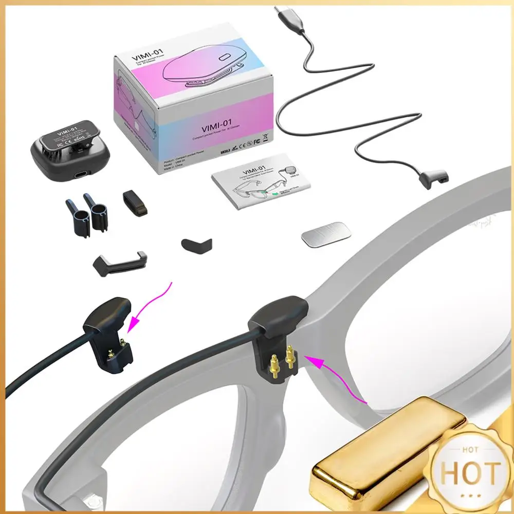 Portable Charging Dock Travel-Friendly Design Glasses Charger Power Supply Accessories for Meta Smart Glasses Accessories
Portable Charging Dock Travel-Friendly Design Glasses Charger Power Supply Accessories for Meta Smart Glasses Accessories